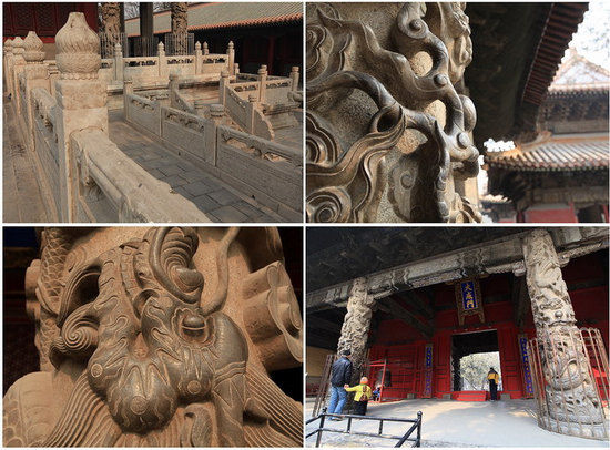 18根淺浮雕龍柱 18根淺浮雕龍柱